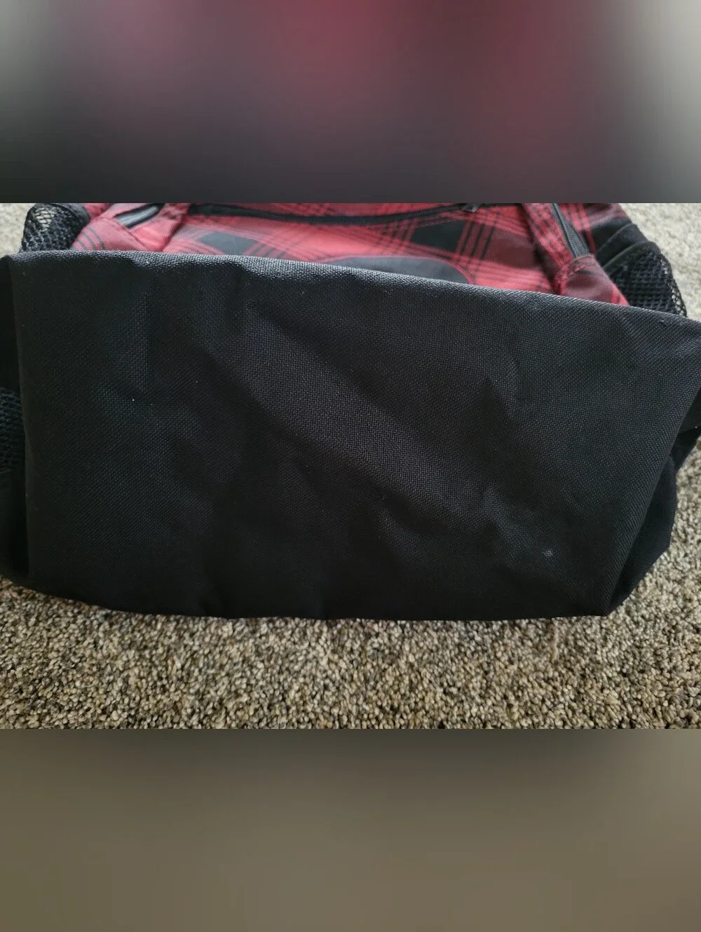 Tony Hawk Red and Black Plaid Backpack